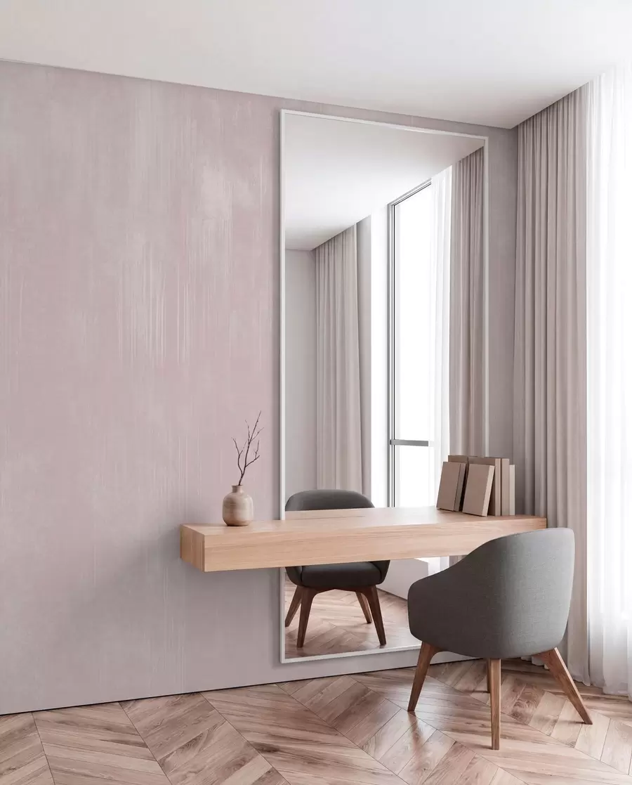 murais de parede Fundo rosa suave com uma delicada textura vertical w05121v2