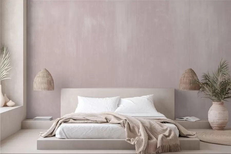 murais de parede Fundo rosa suave com uma delicada textura vertical w05121v2