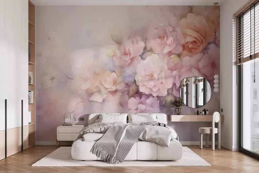 murais de parede Flores delicadas w09599