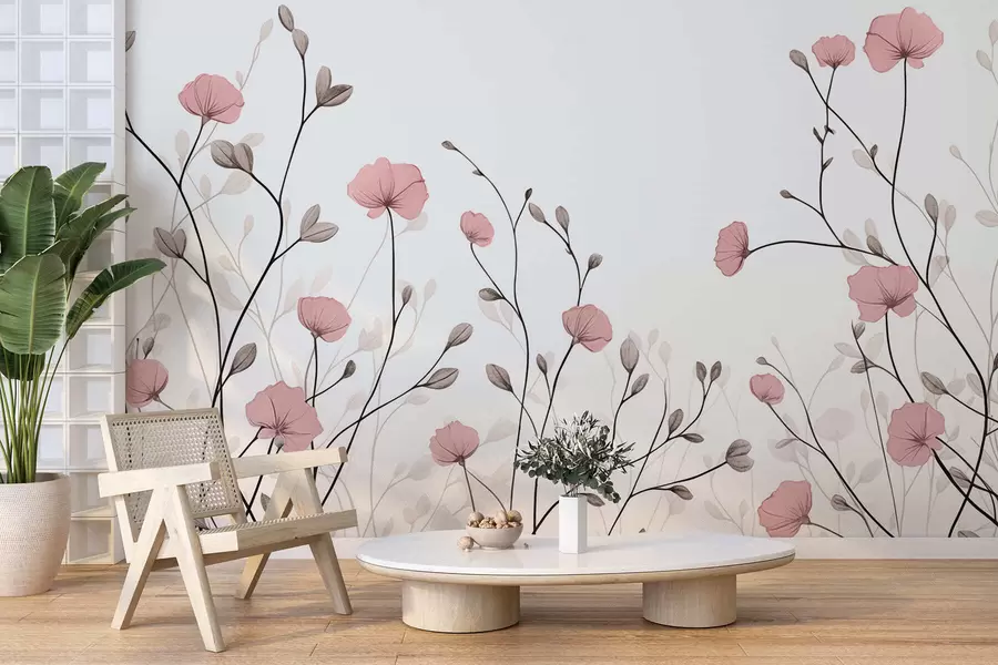 murais de parede Flores silvestres w05485