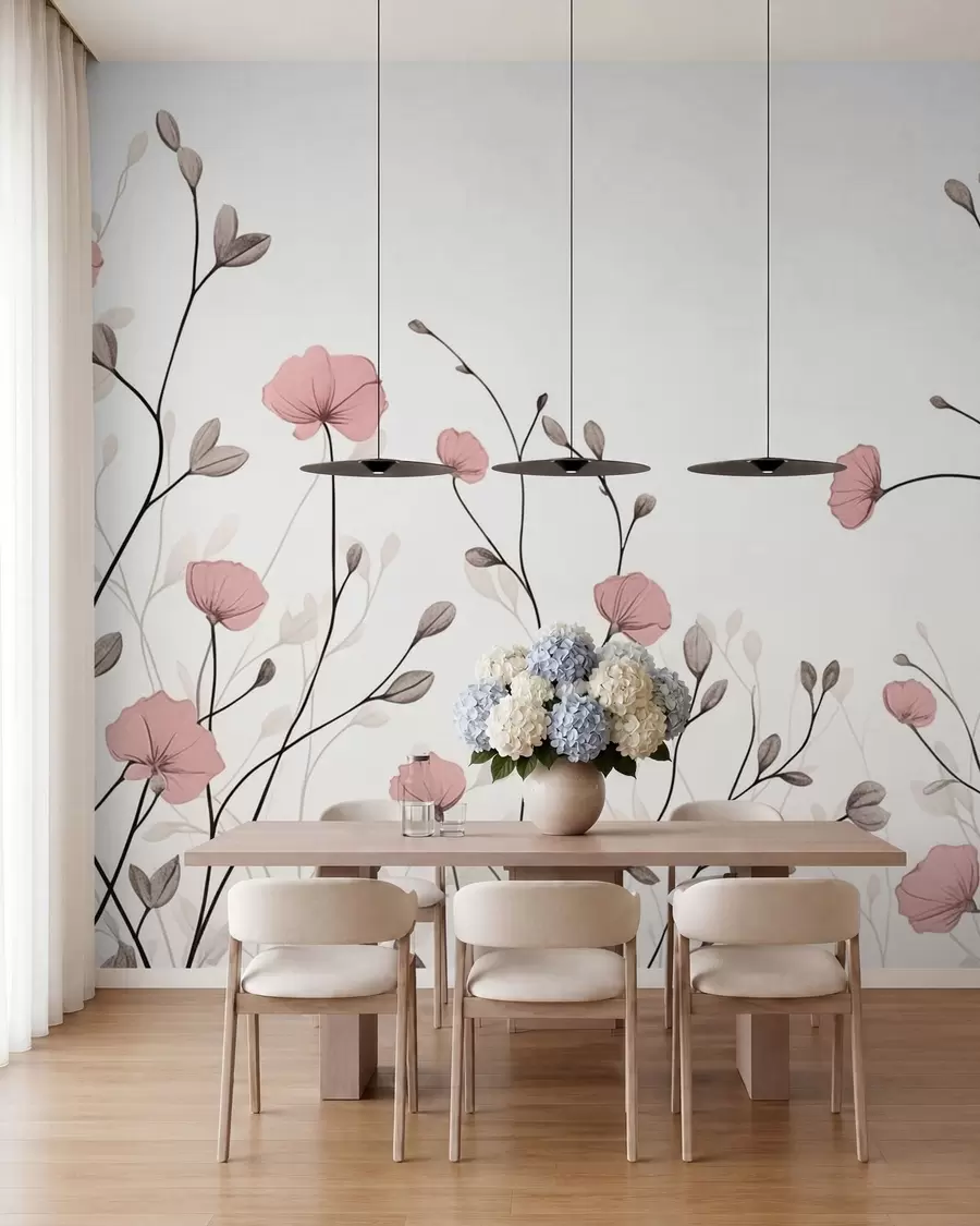 murais de parede Flores silvestres w05485
