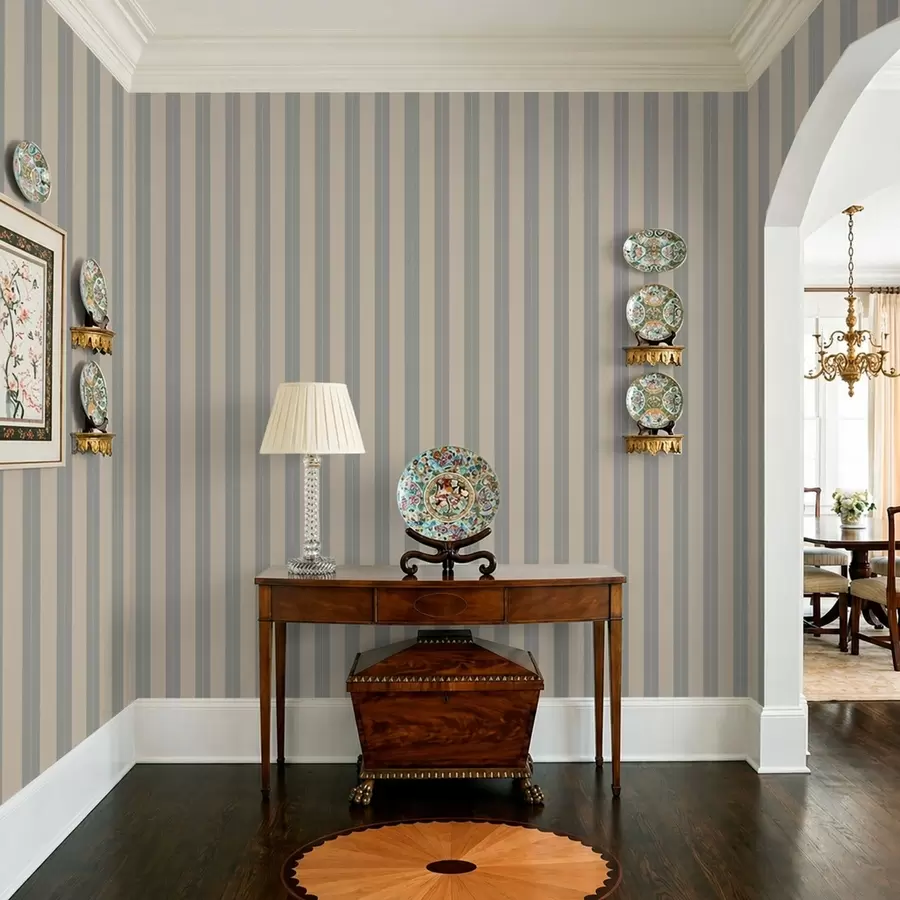 murais de parede Listras verticais cinza e bege a01181