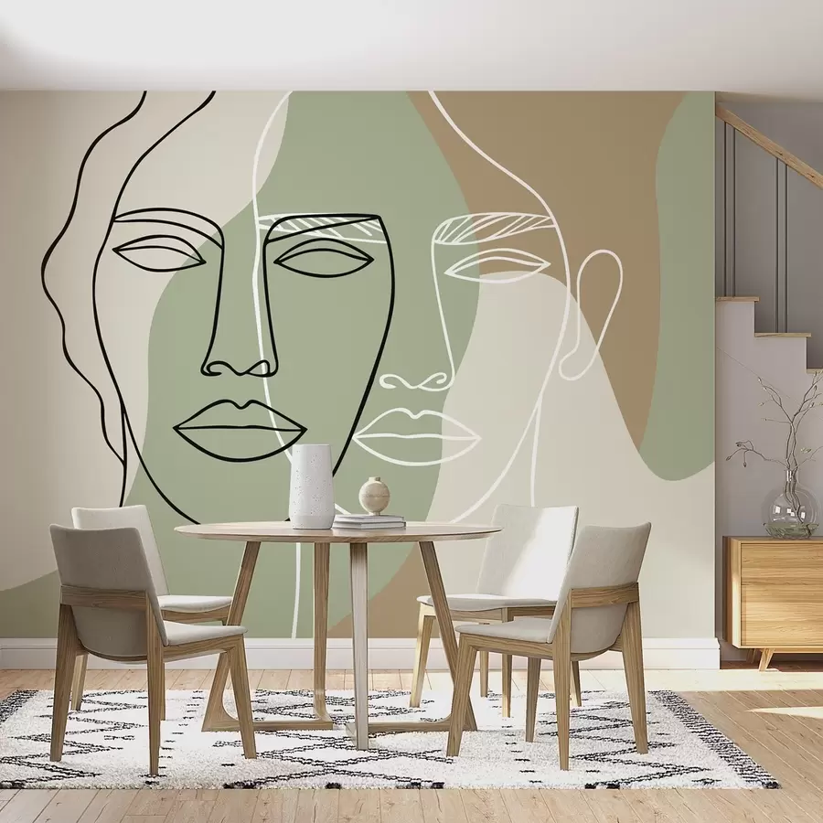 murais de parede Faces abstratas w05550