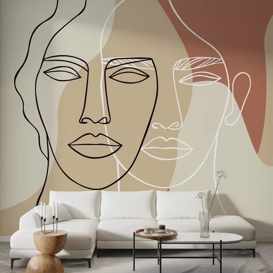 murais de parede Faces abstratas w05550v1