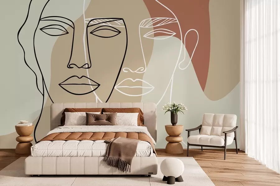 murais de parede Faces abstratas w05550v1