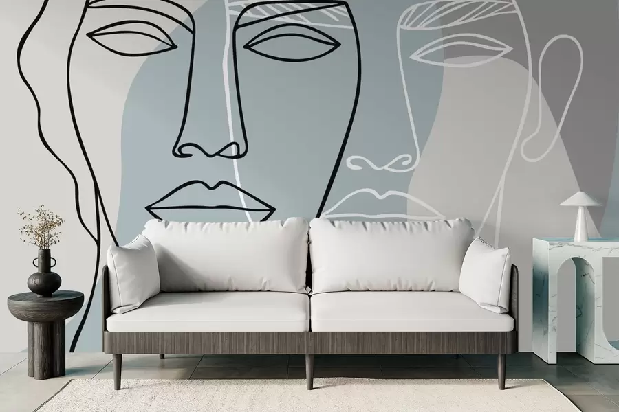 murais de parede Faces abstratas w05550v2