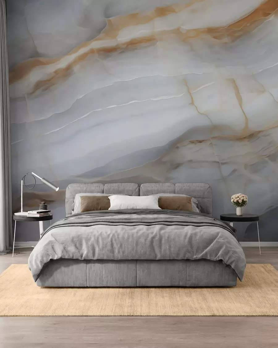 murais de parede Imitacão de um padrão abstrato de textura de mármore w05590