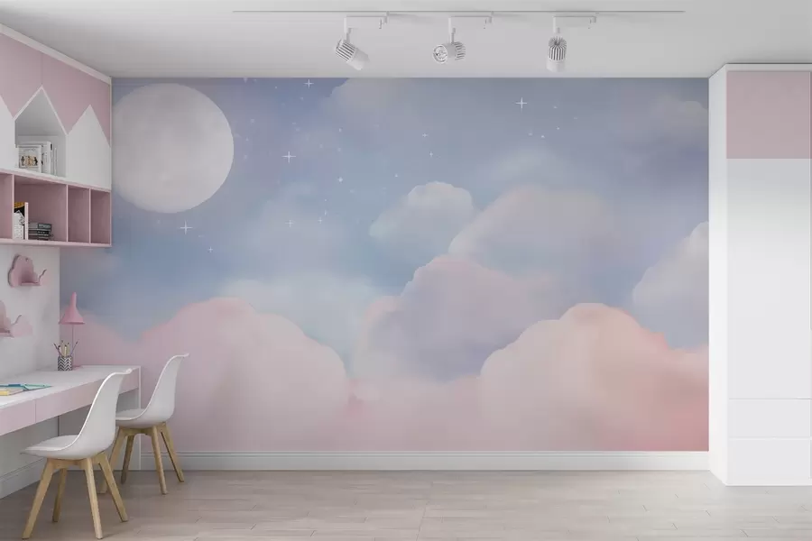 murais de parede A lua no céu w05595