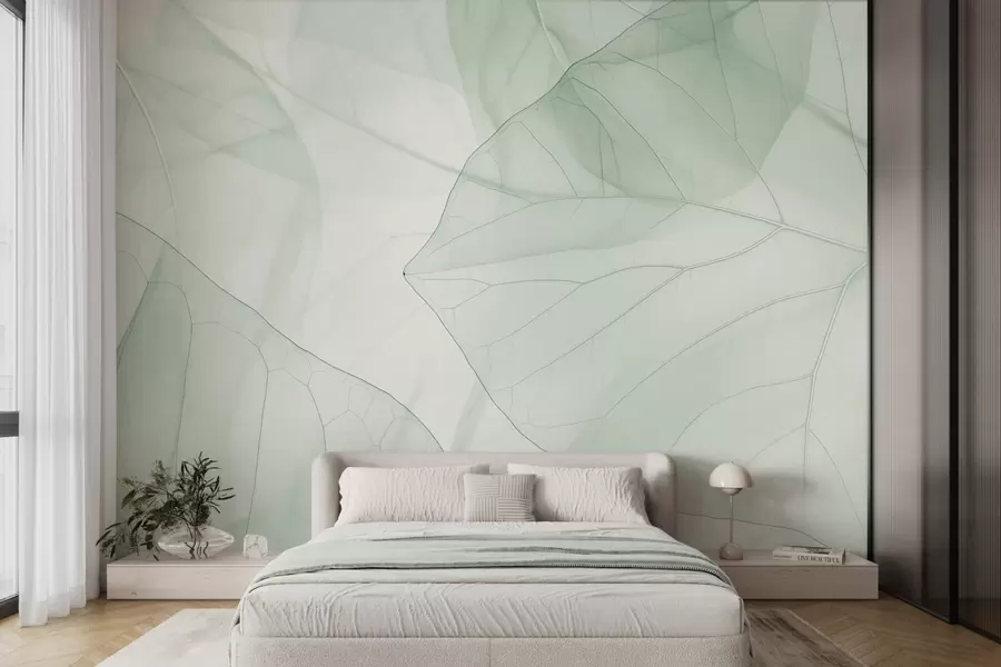 murais de parede Veias abstratas das folhas w05474