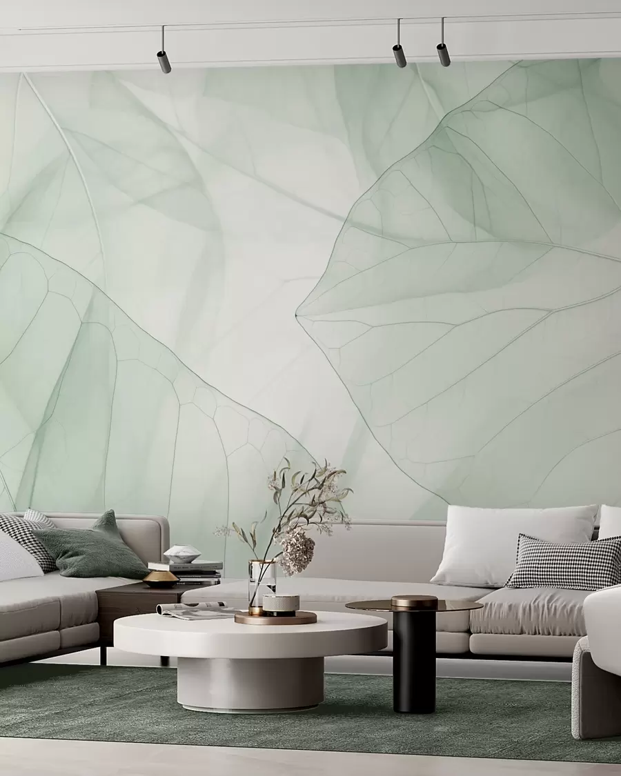 murais de parede Veias abstratas das folhas w05474