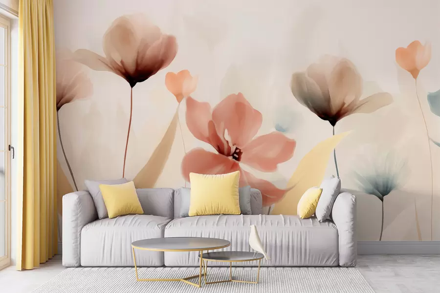 murais de parede Flores silvestres w05684