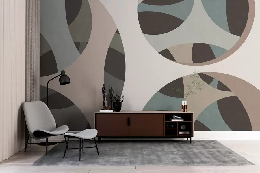 murais de parede abstração textural contemporânea em tons de bege e tons naturais w05751v1