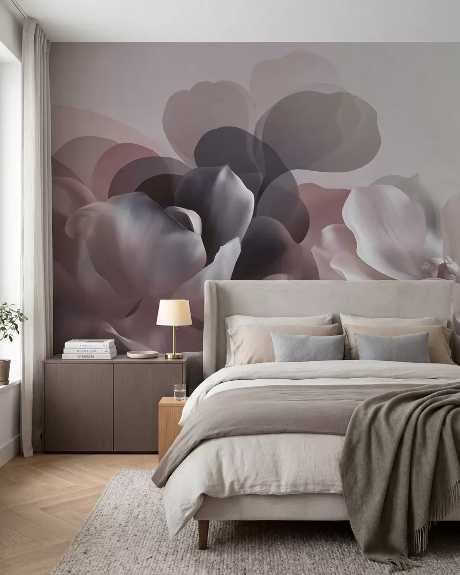 murais de parede Composição floral abstrata de magnólia w09930