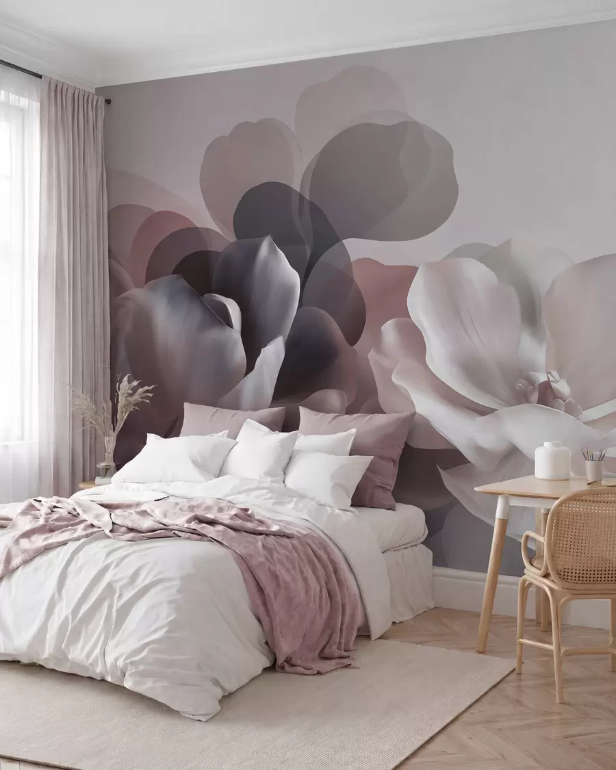 murais de parede Composição floral abstrata de magnólia w09930