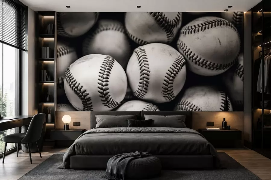 murais de parede Bolas de beisebol w09966
