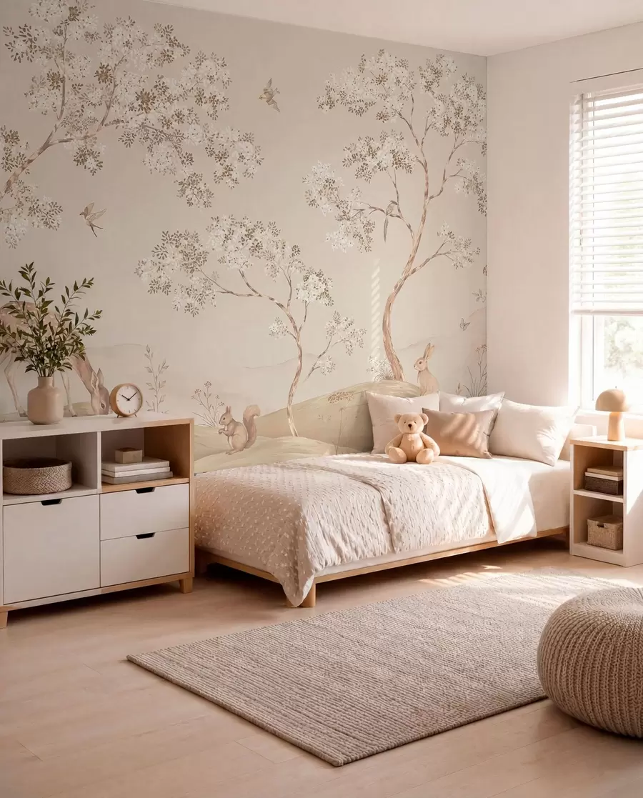 murais de parede Floresta em flor w05809