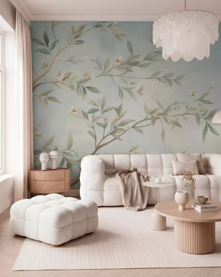 murais de parede Um galho com flores w05677