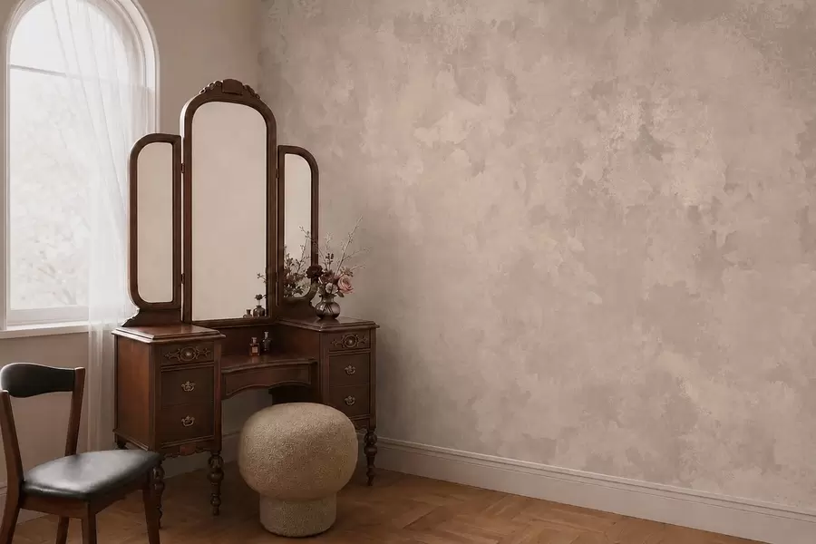 murais de parede Textura bege-amêndoa quente com transições tonais suaves e naturais w05814