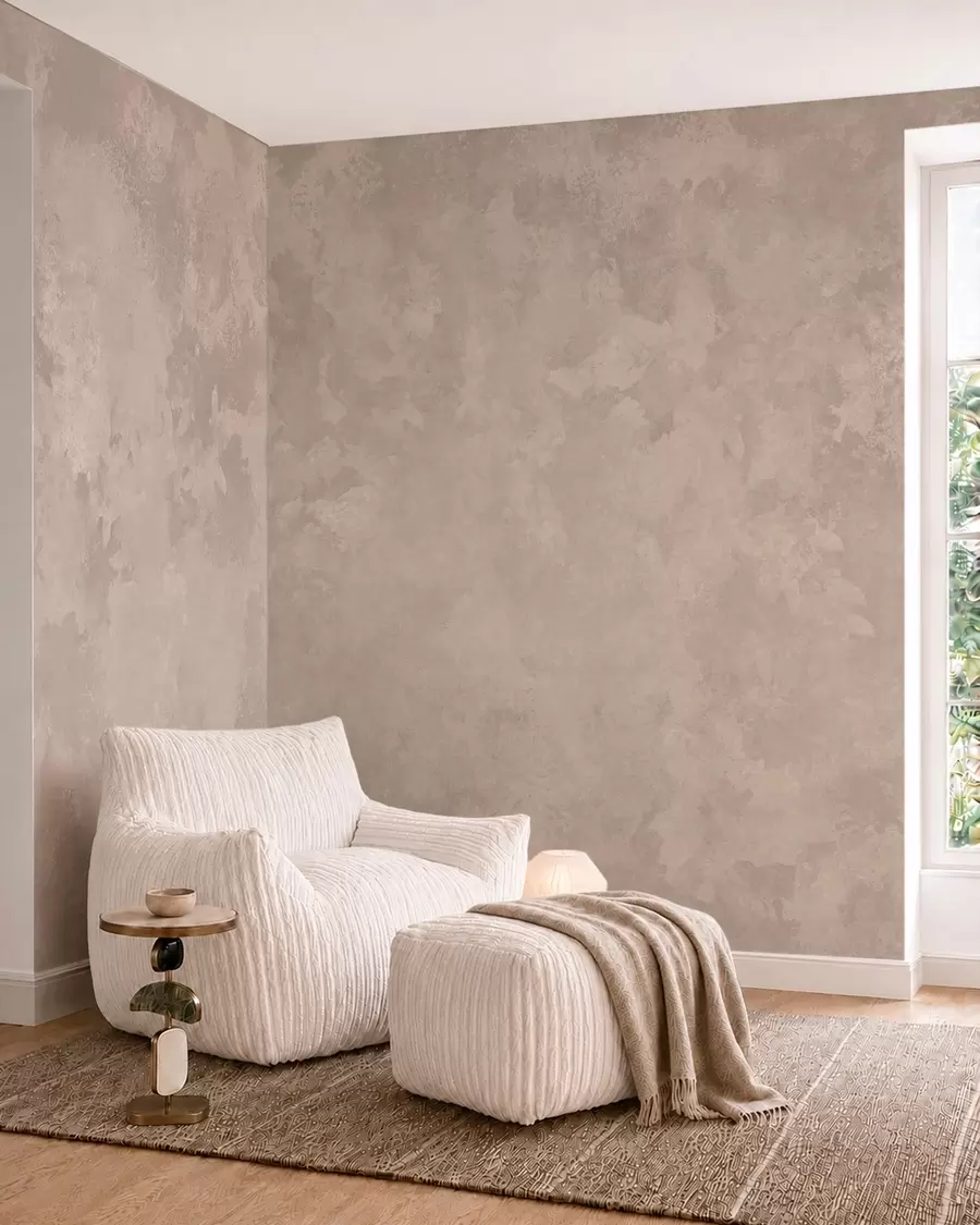 murais de parede Textura bege-amêndoa quente com transições tonais suaves e naturais w05814