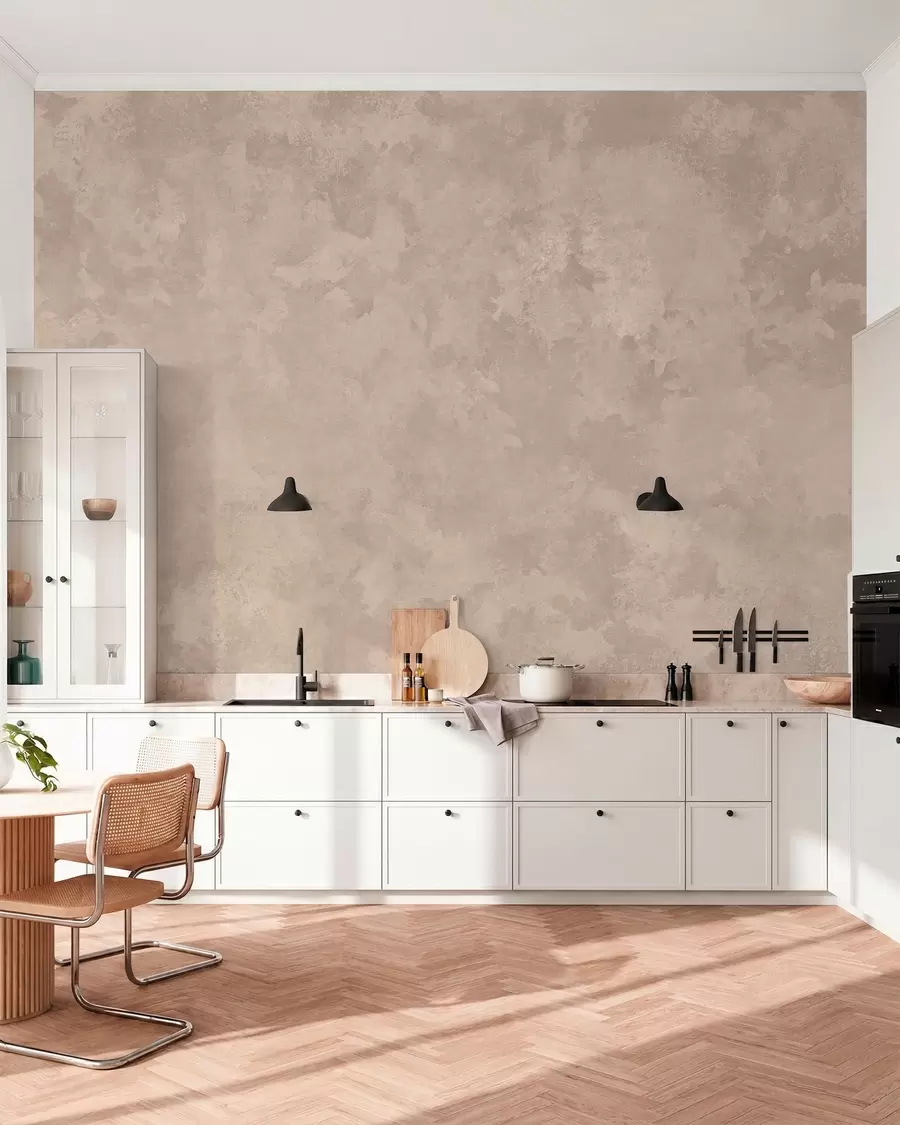 murais de parede Textura bege-amêndoa quente com transições tonais suaves e naturais w05814