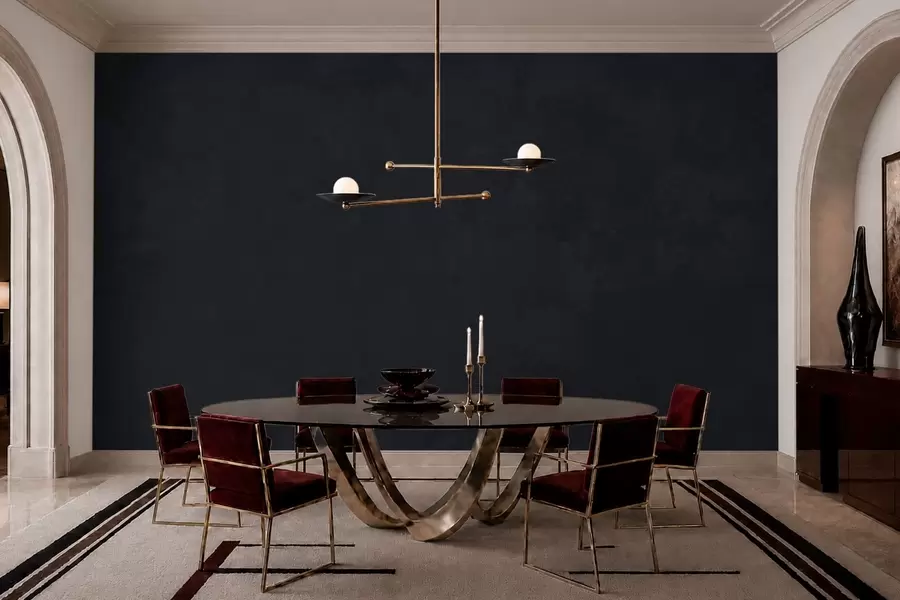 murais de parede Tom grafite escuro com textura suave e transições tonais difusas w05814v5