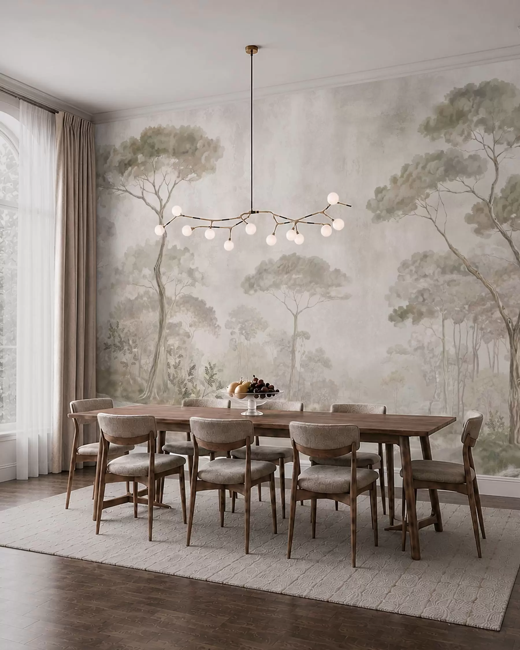 murais de parede Reflexo da floresta w05817
