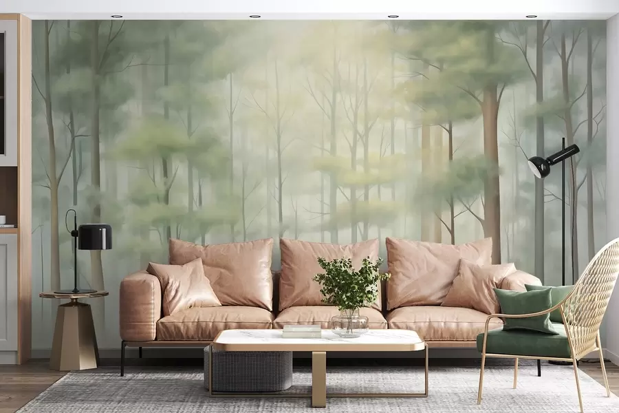 murais de parede Floresta decídua abstrata w05673