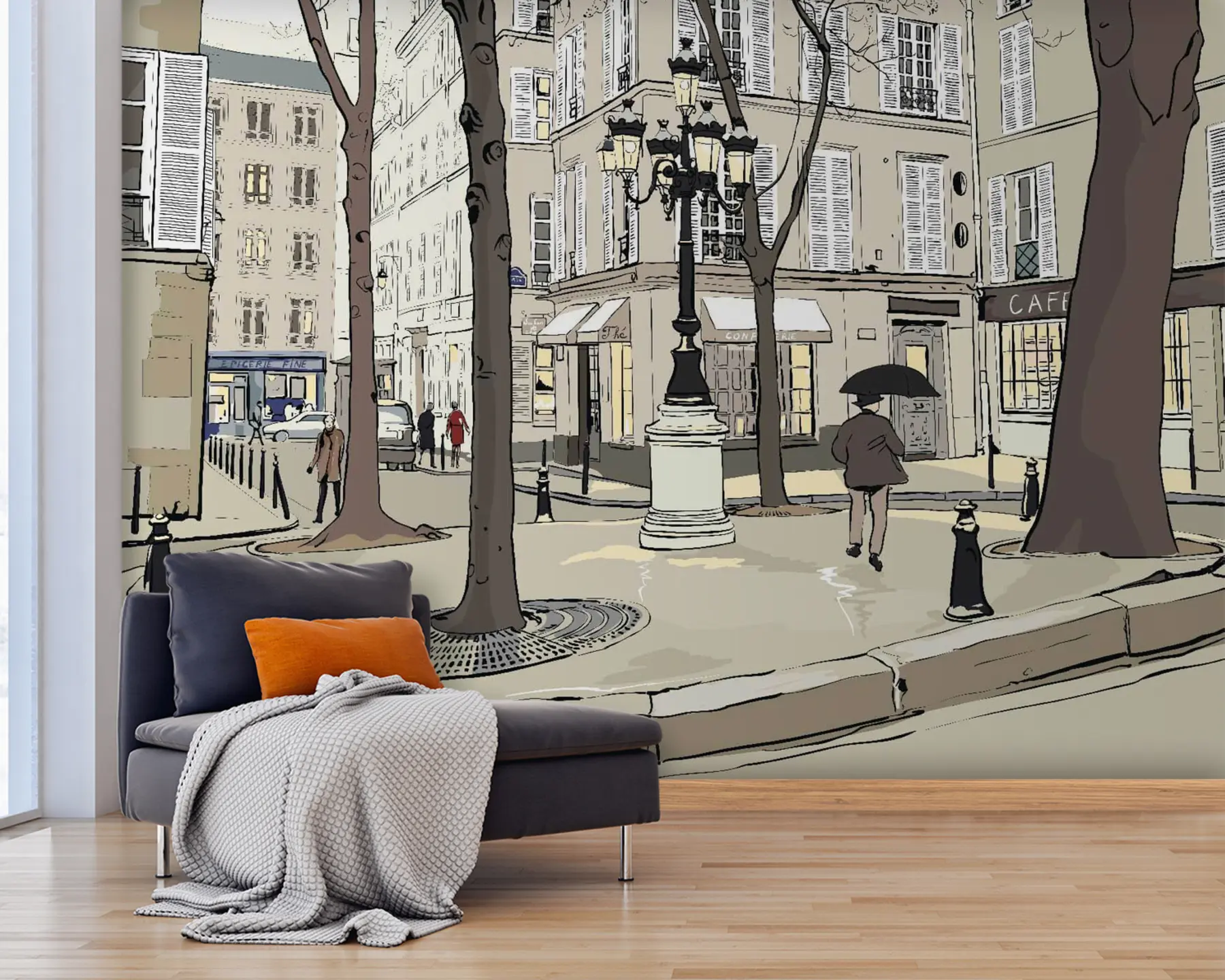 murais de parede Prédio, janela e infraestrutura u55549