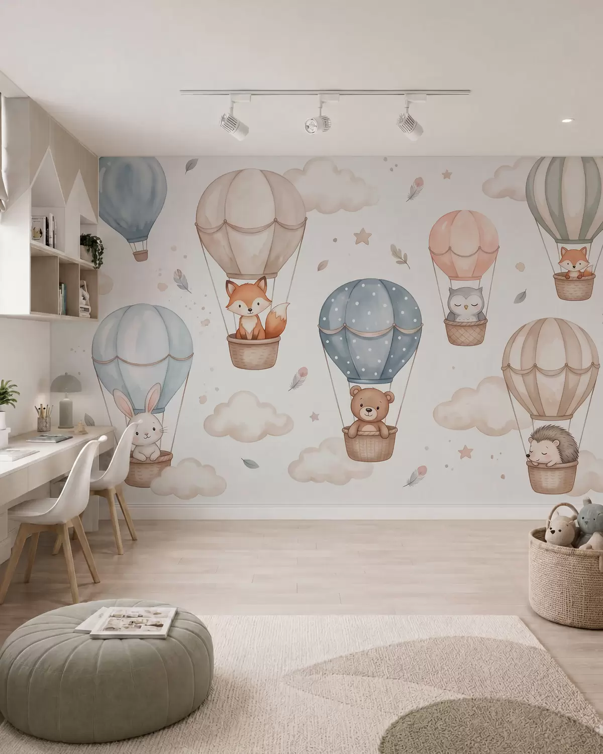 murais de parede Amigos de balão w10001