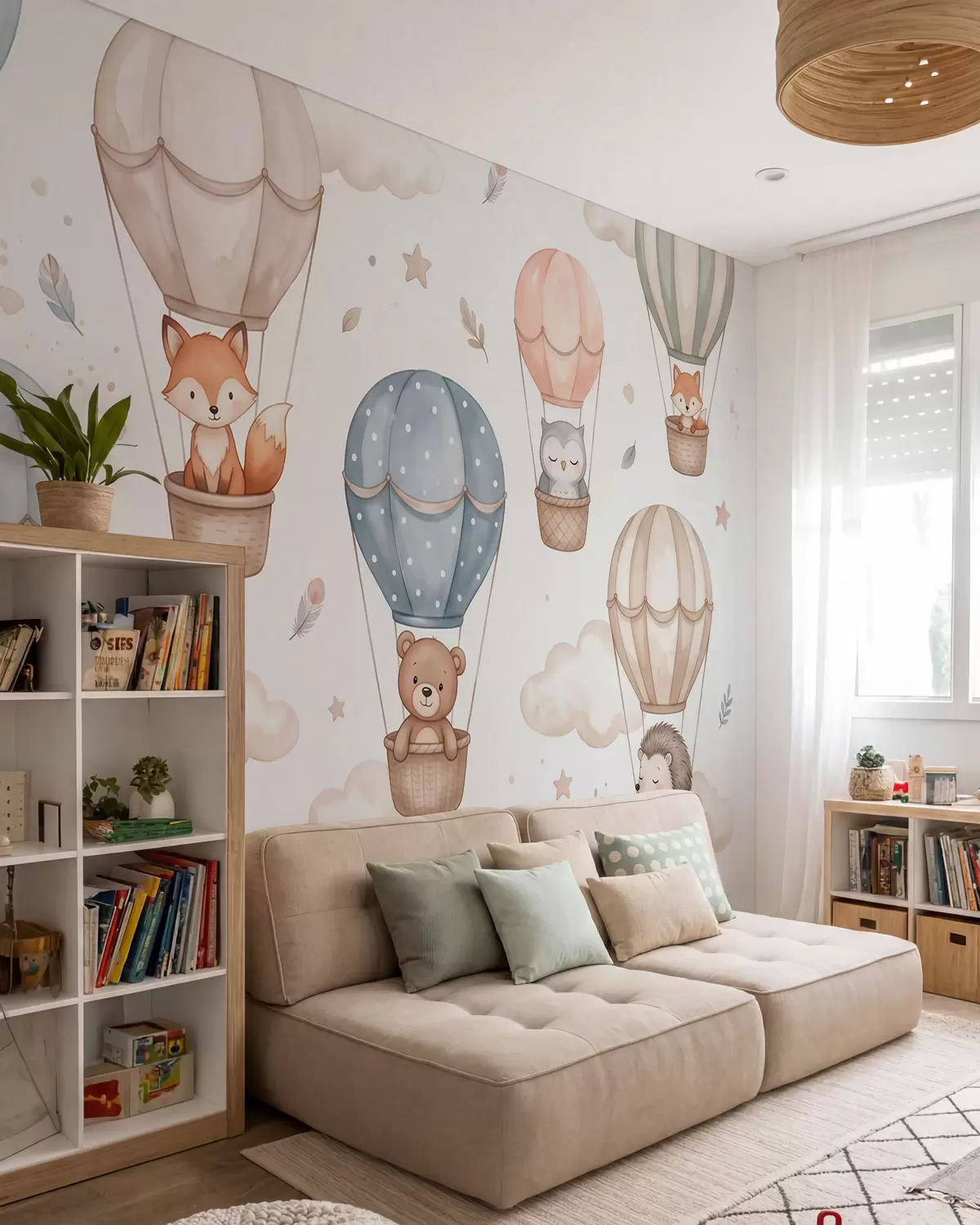 murais de parede Amigos de balão w10001
