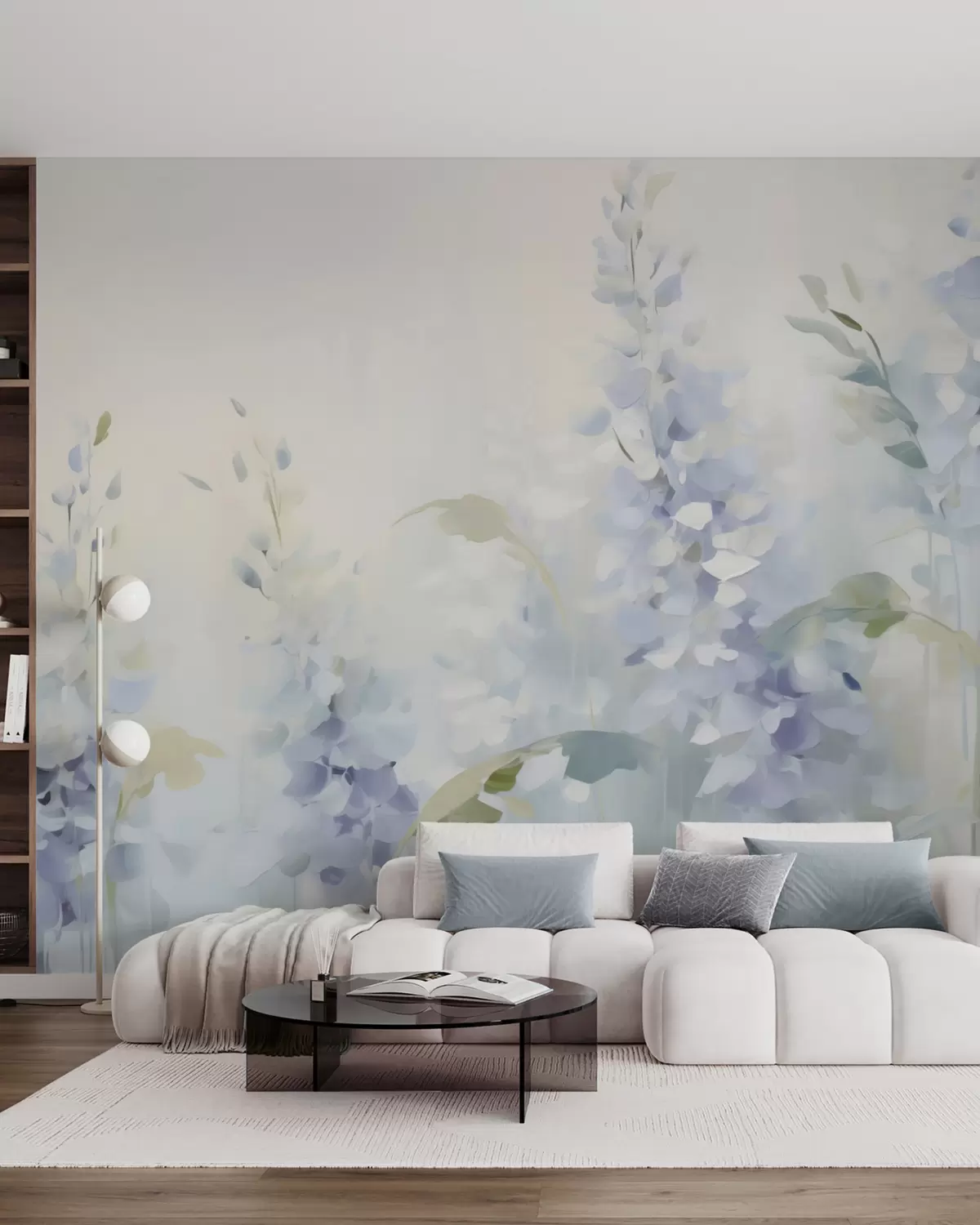 murais de parede Flores abstratas w05995