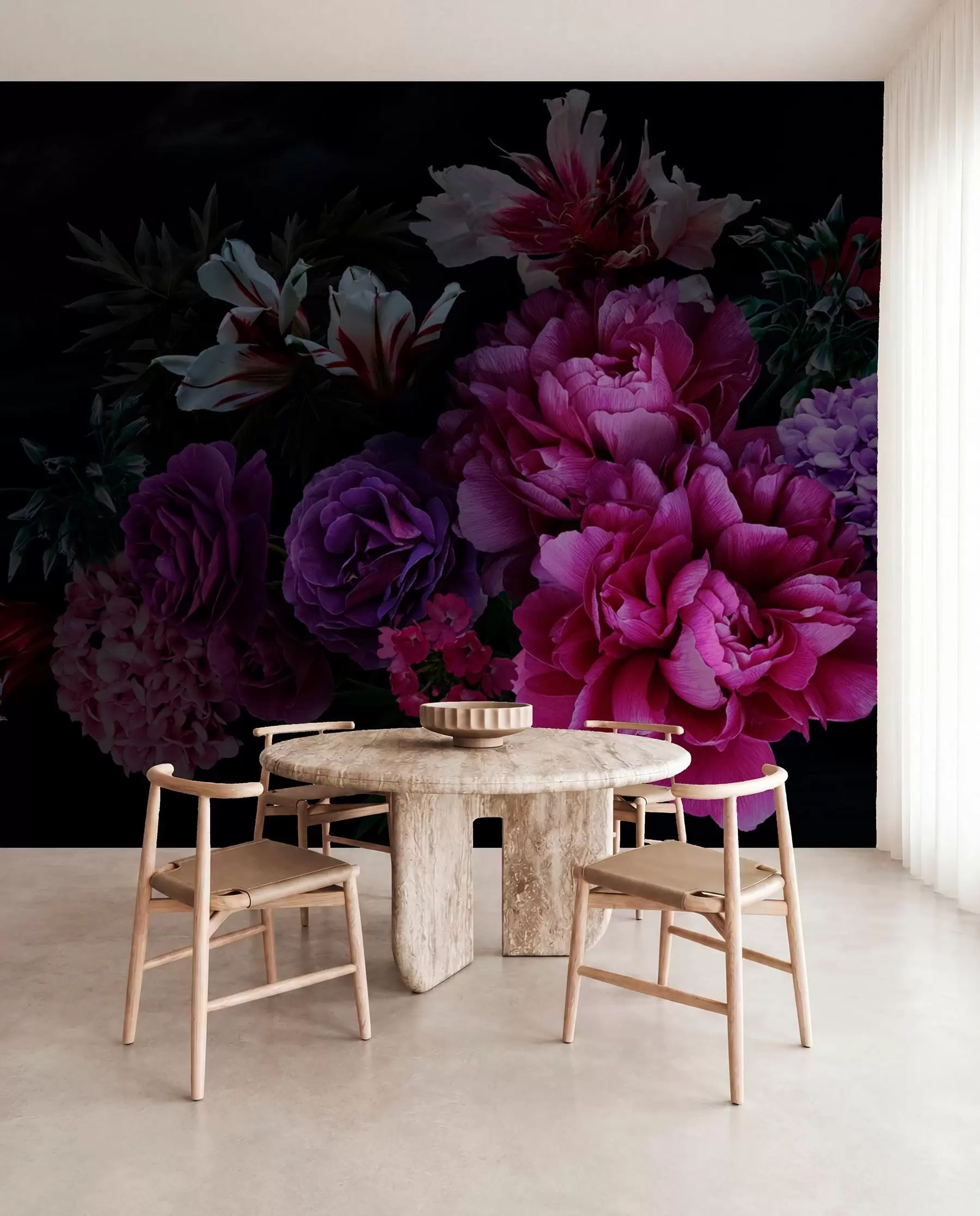 murais de parede Bouquet de magníficas peônias u72224