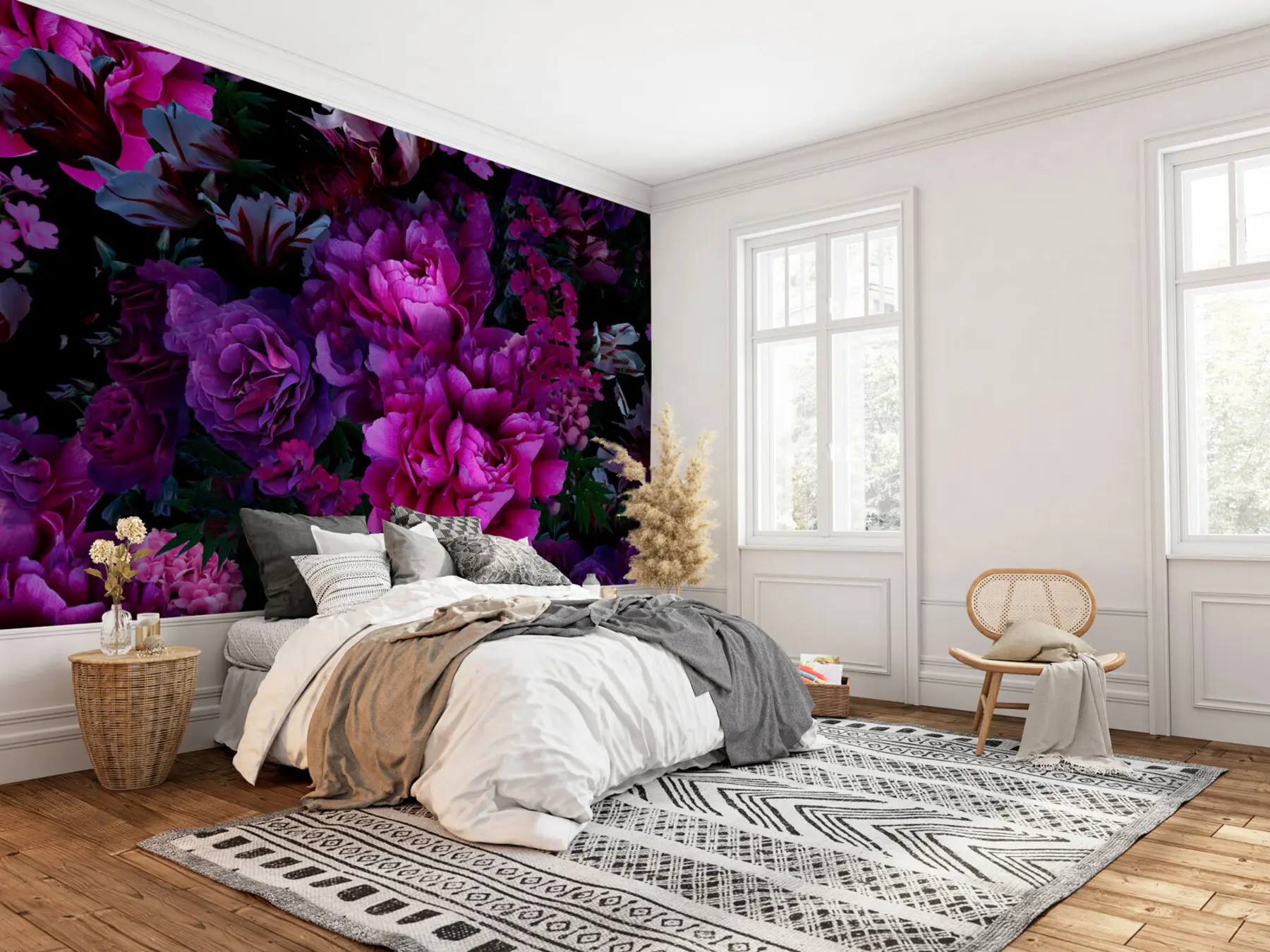 murais de parede Flores brilhantes u72236