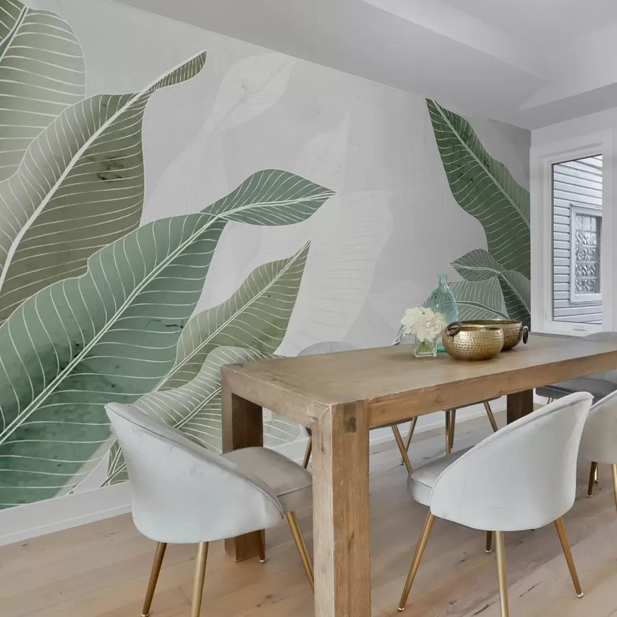 murais de parede Folhas de palmeira tropical u72115