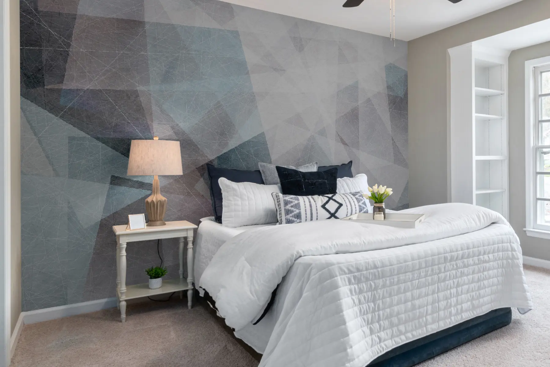 murais de parede Grey, arte e fonte u29741