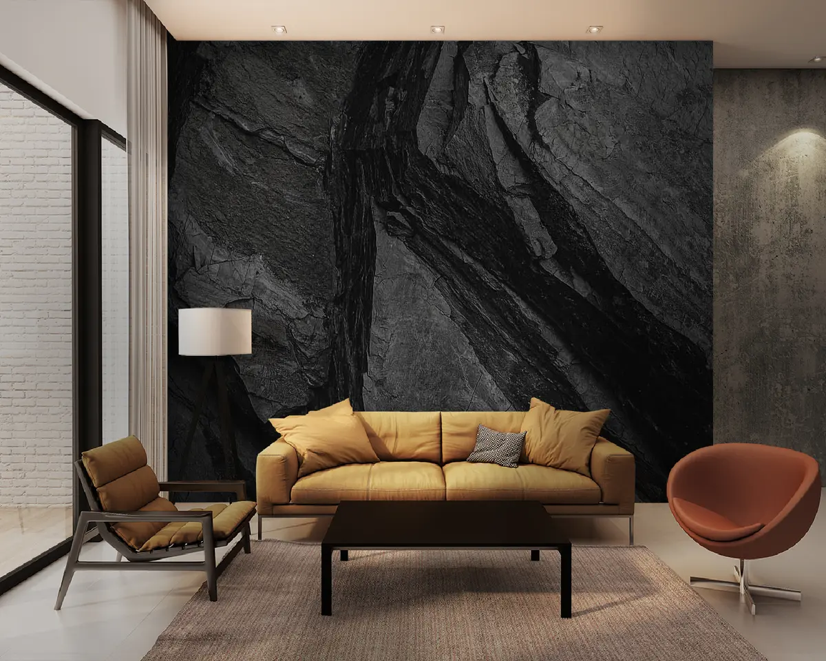 murais de parede Marrom, madeira e rocha u33043