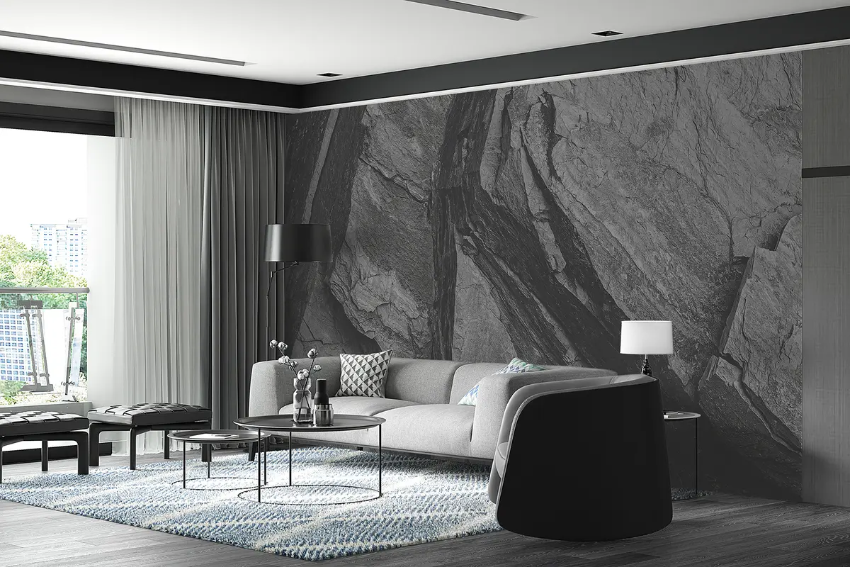 murais de parede Marrom, madeira e rocha u33043