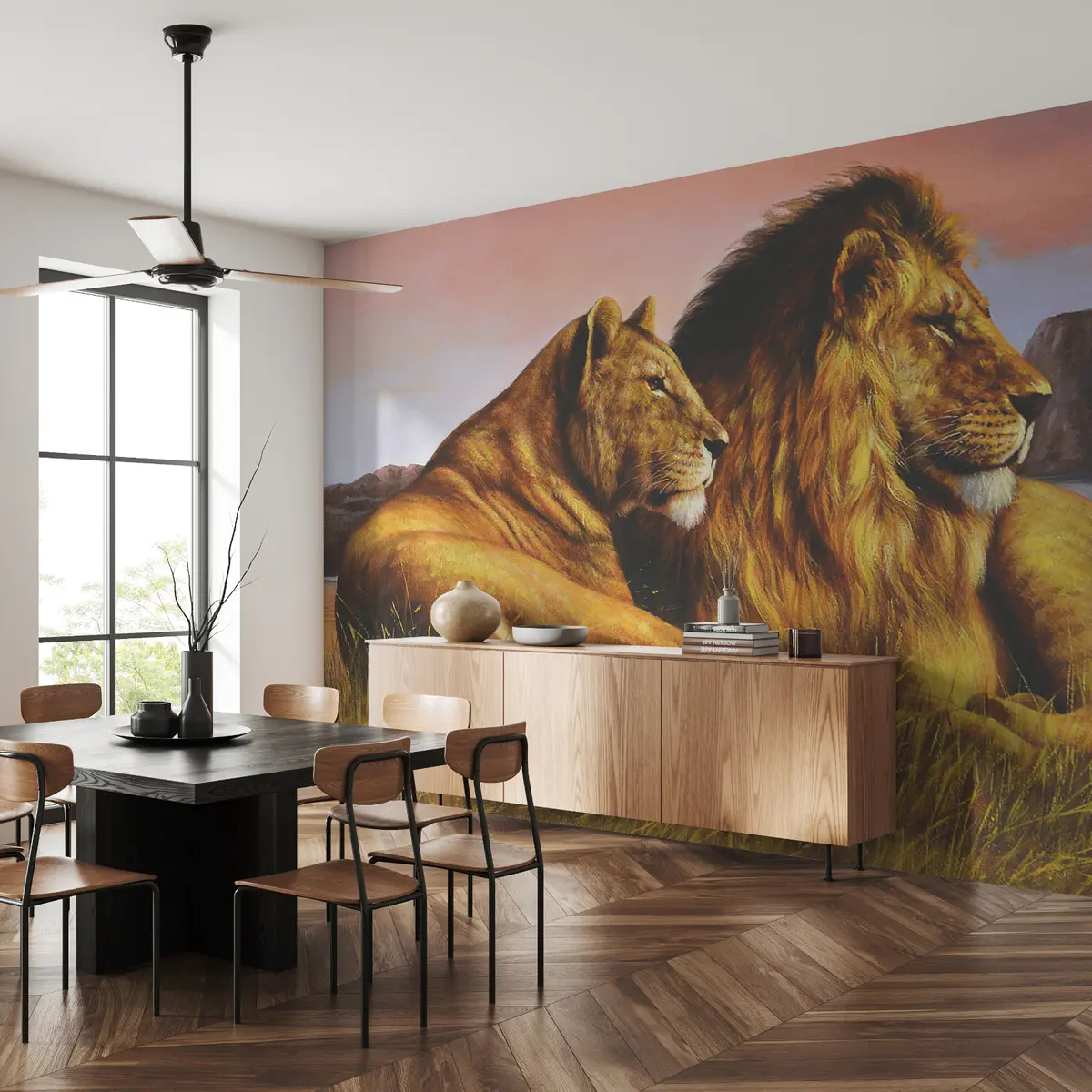 murais de parede Vertebrados, felinos e carnívoros u03418