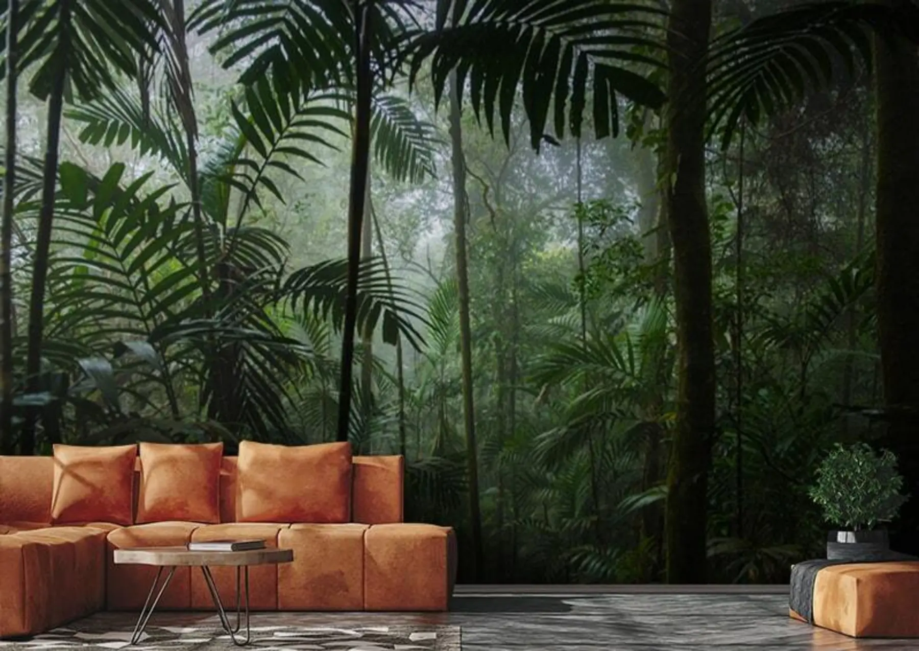 murais de parede Uma floresta tropical u72344