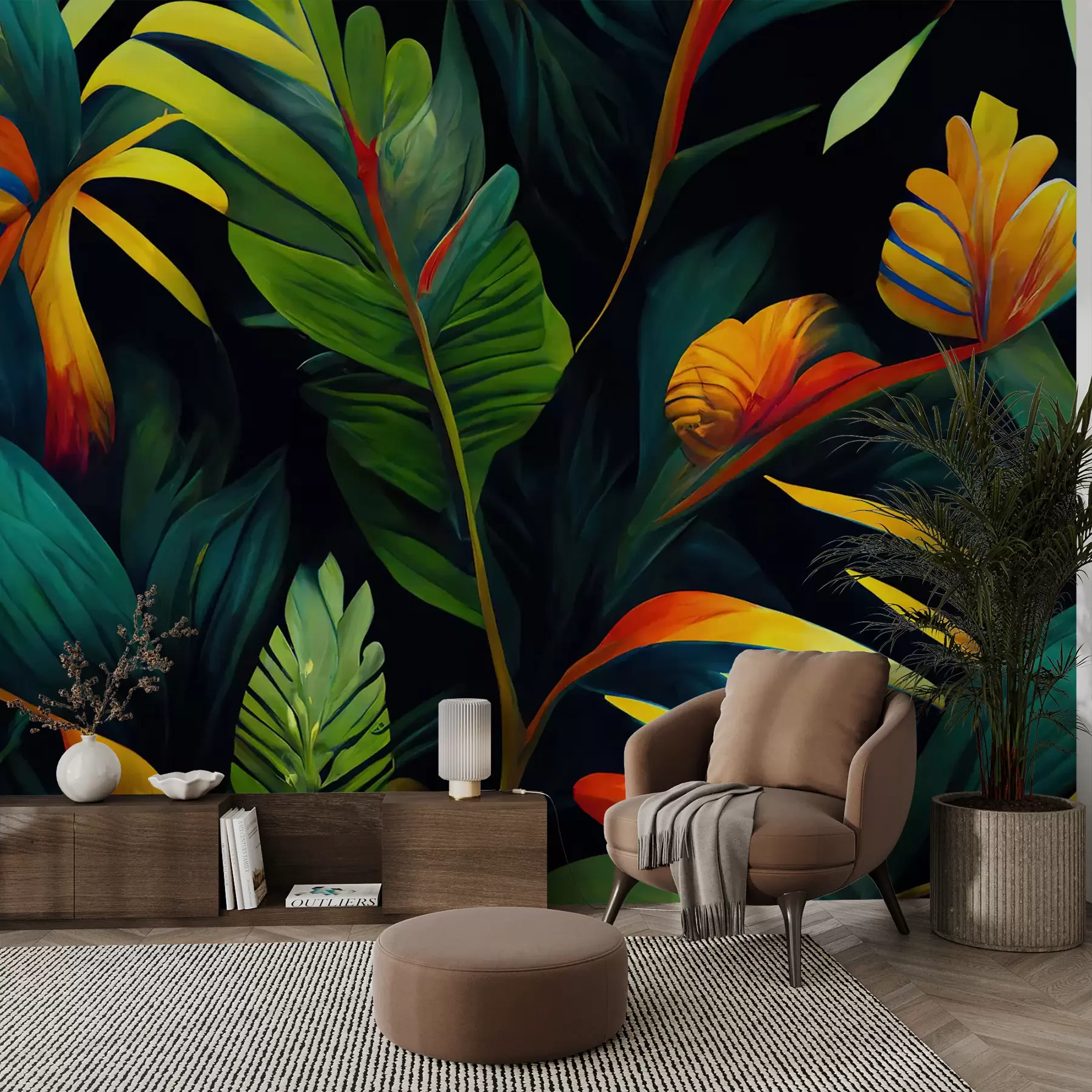 murais de parede Selva tropical brilhante u72390