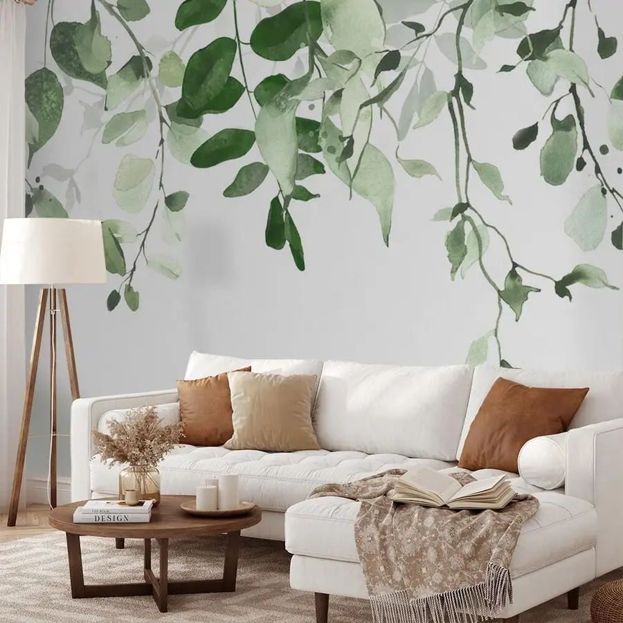 murais de parede Aquarela folhas e galhos u72397