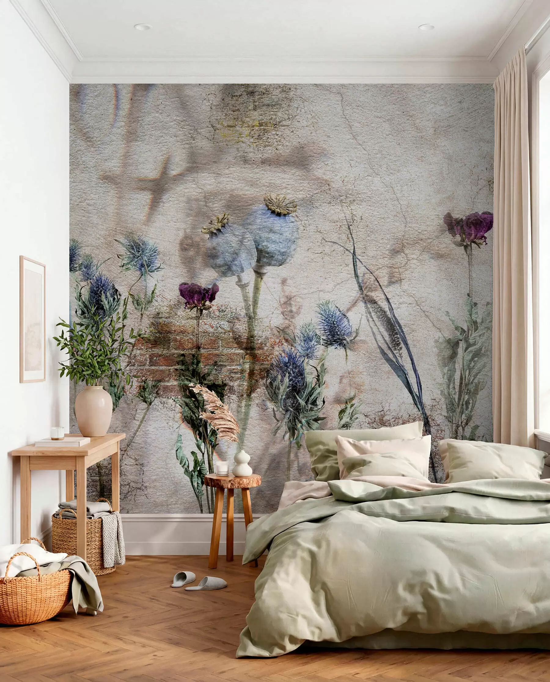 murais de parede Flores e ervas u72771