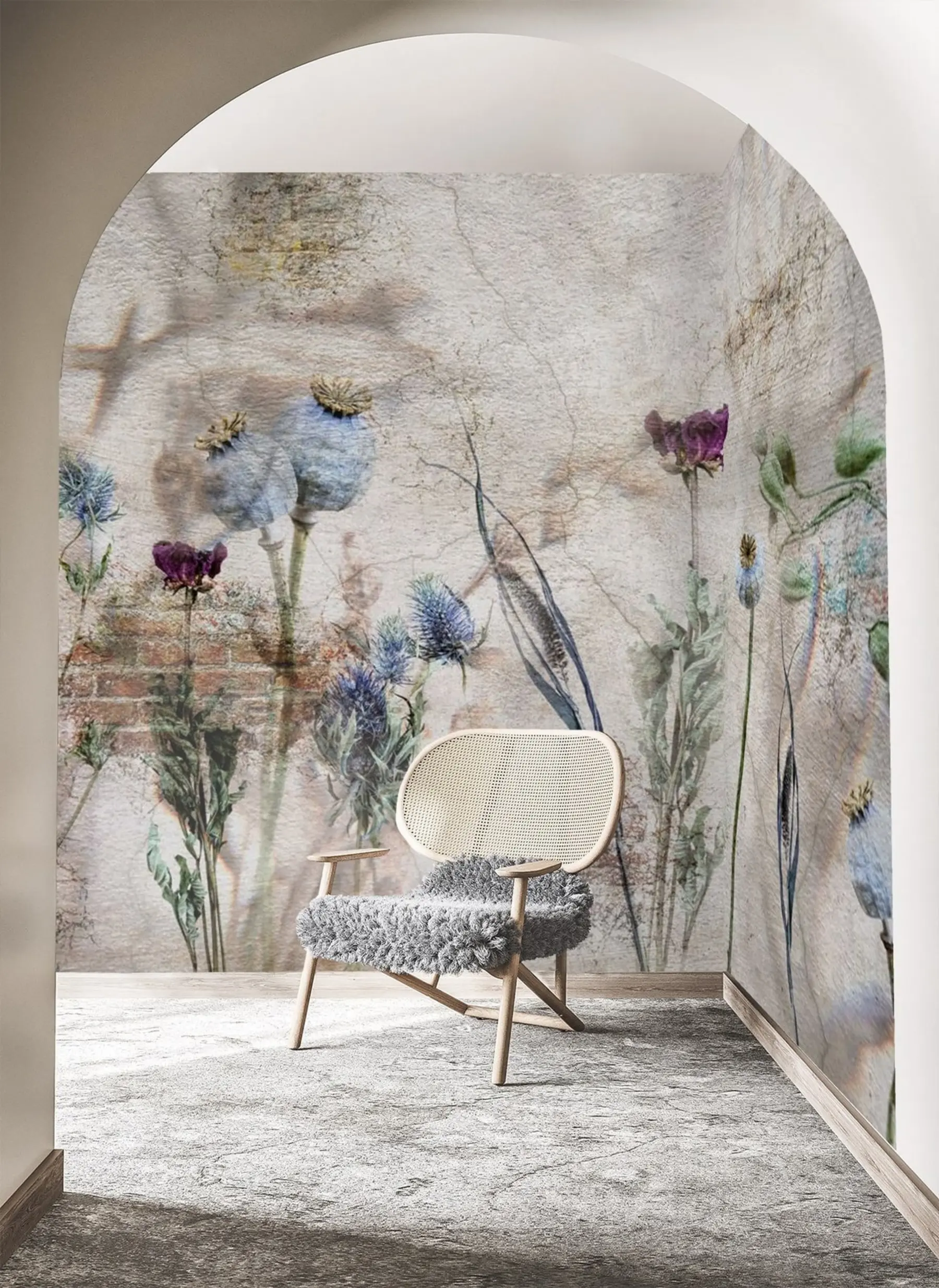 murais de parede Flores e ervas u72771