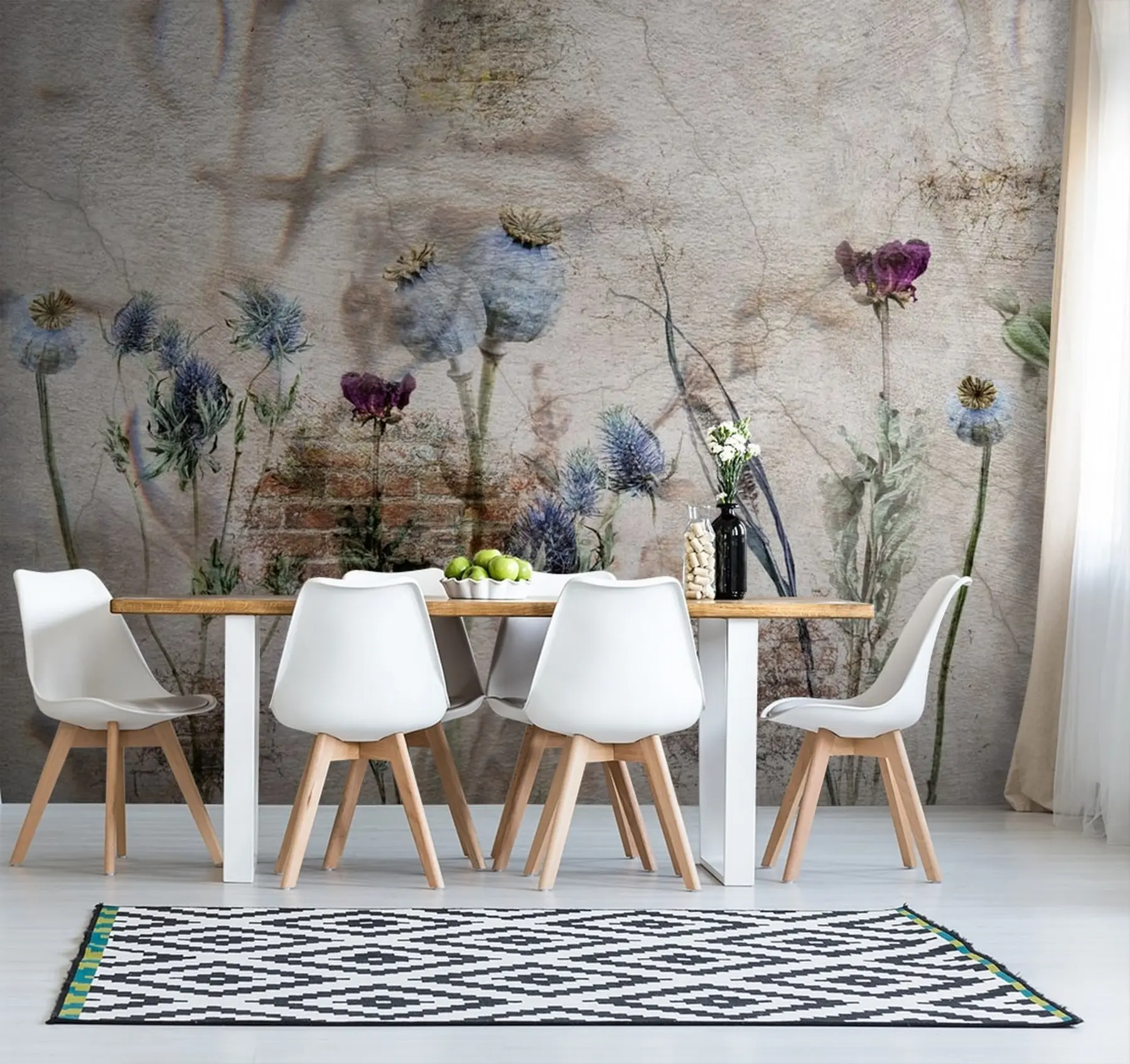 murais de parede Flores e ervas u72771