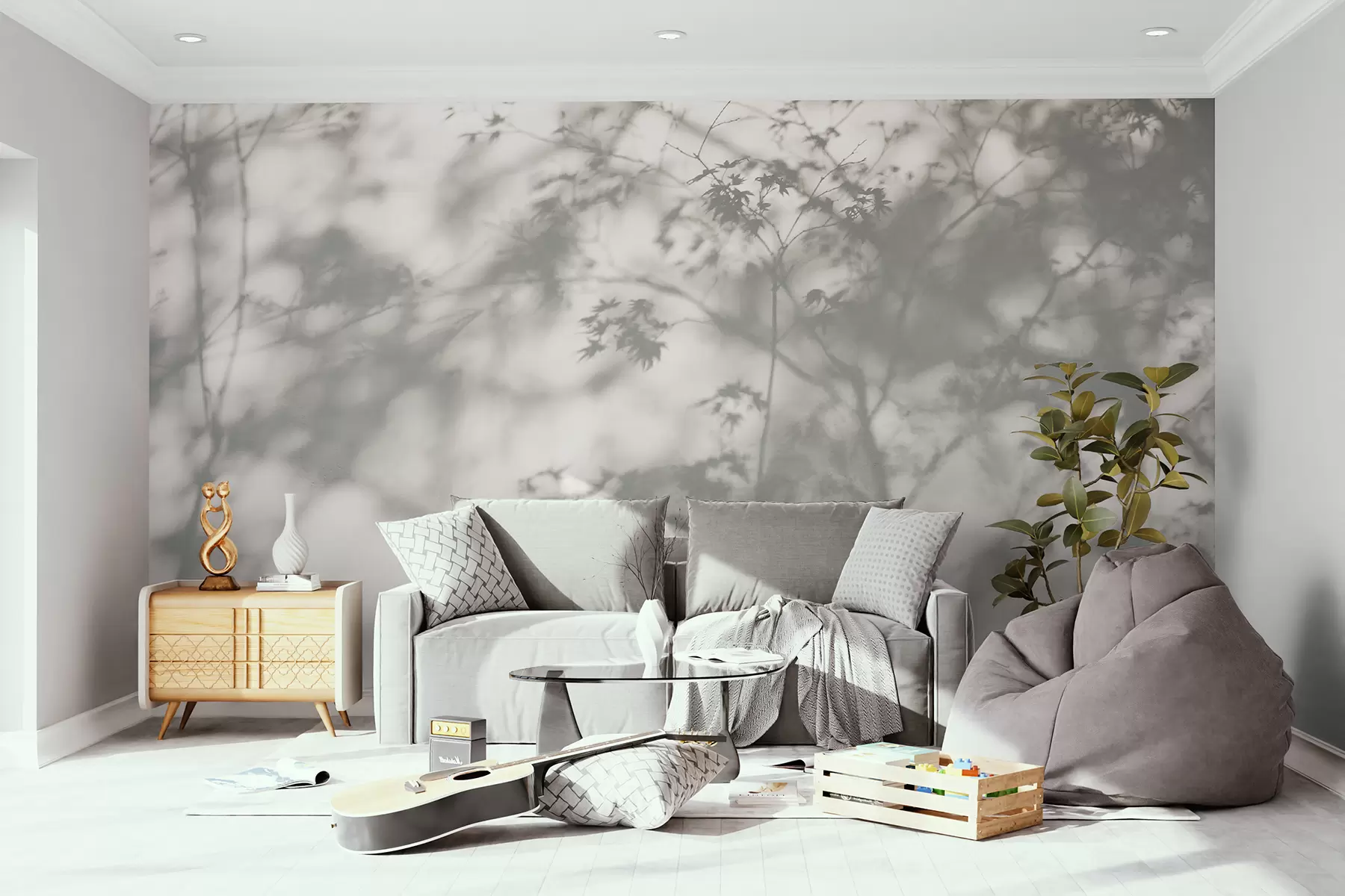 murais de parede Sombra na parede u79829