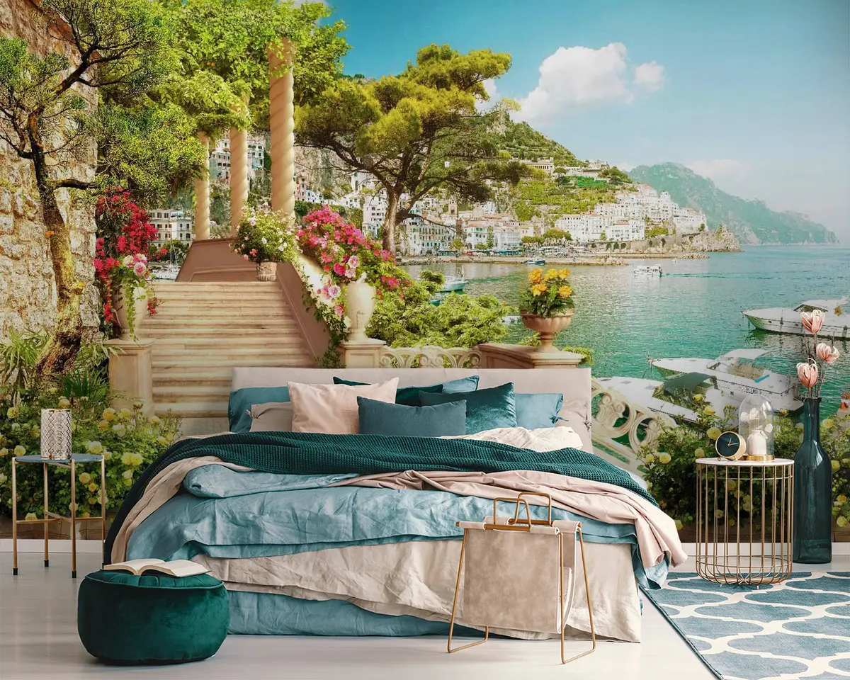 murais de parede Flor, planta e céu u12401