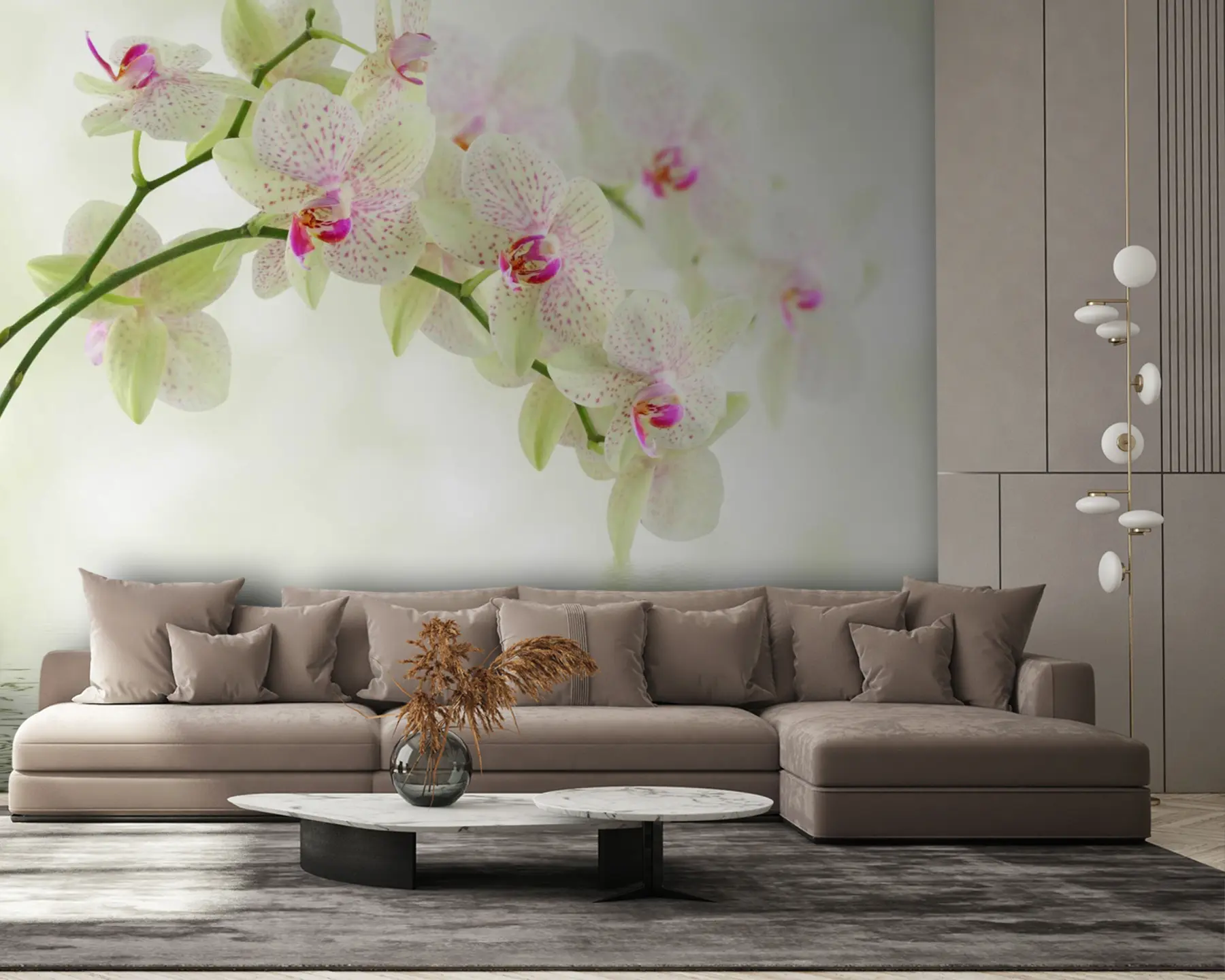 murais de parede Flor, planta e água u56335