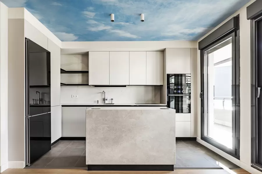 murais de parede nuvens, céu azul u21064