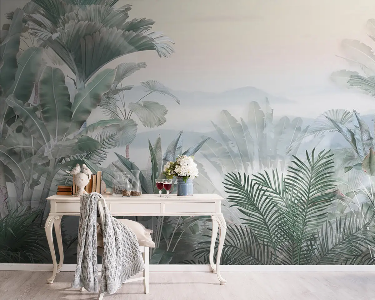 murais de parede trópicos nebulosos u93233