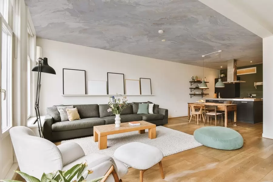 murais de parede Mistura de cinza e marrom u93434